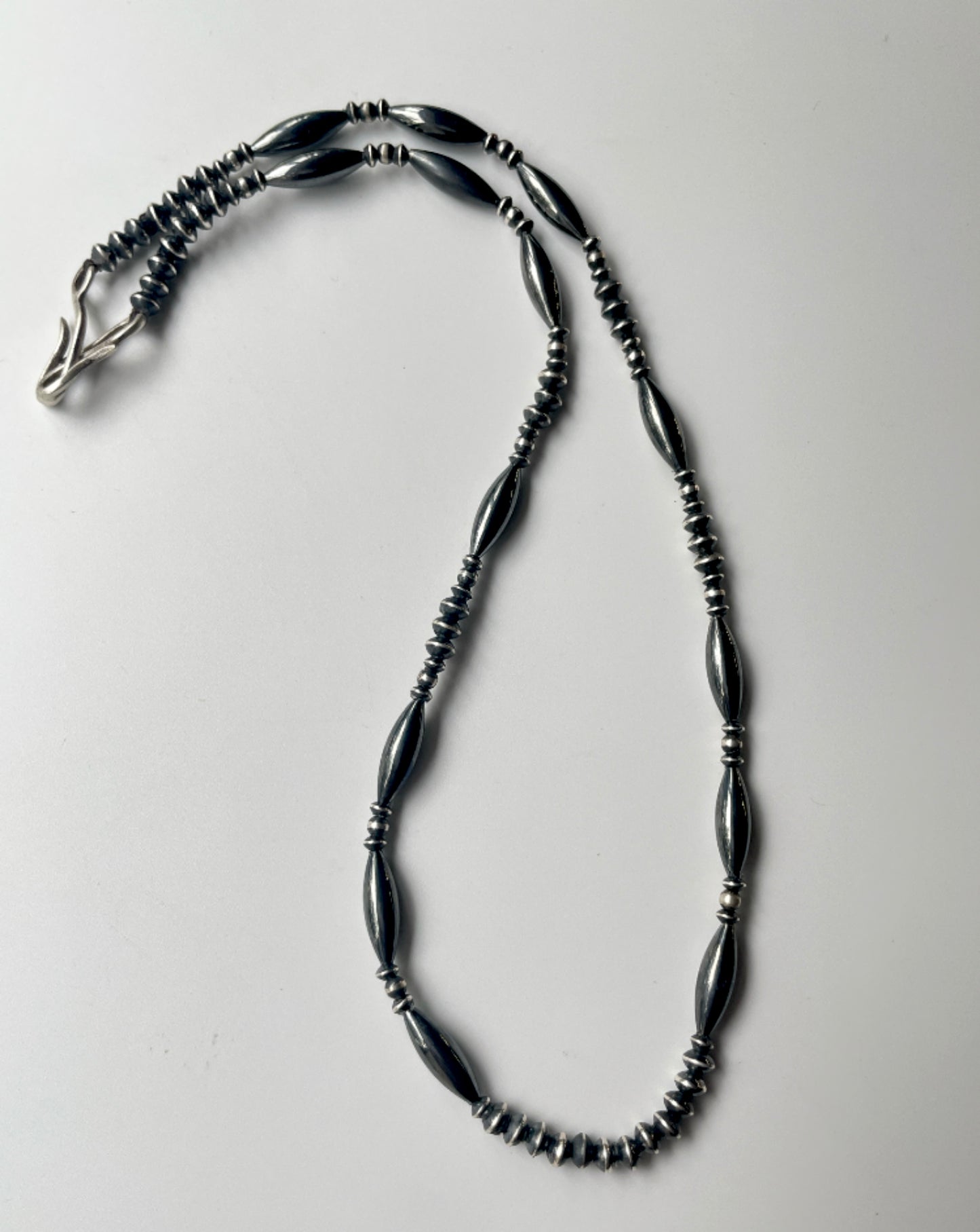 NE-0004-50/STAYTHAM original black perl necklace 50cm