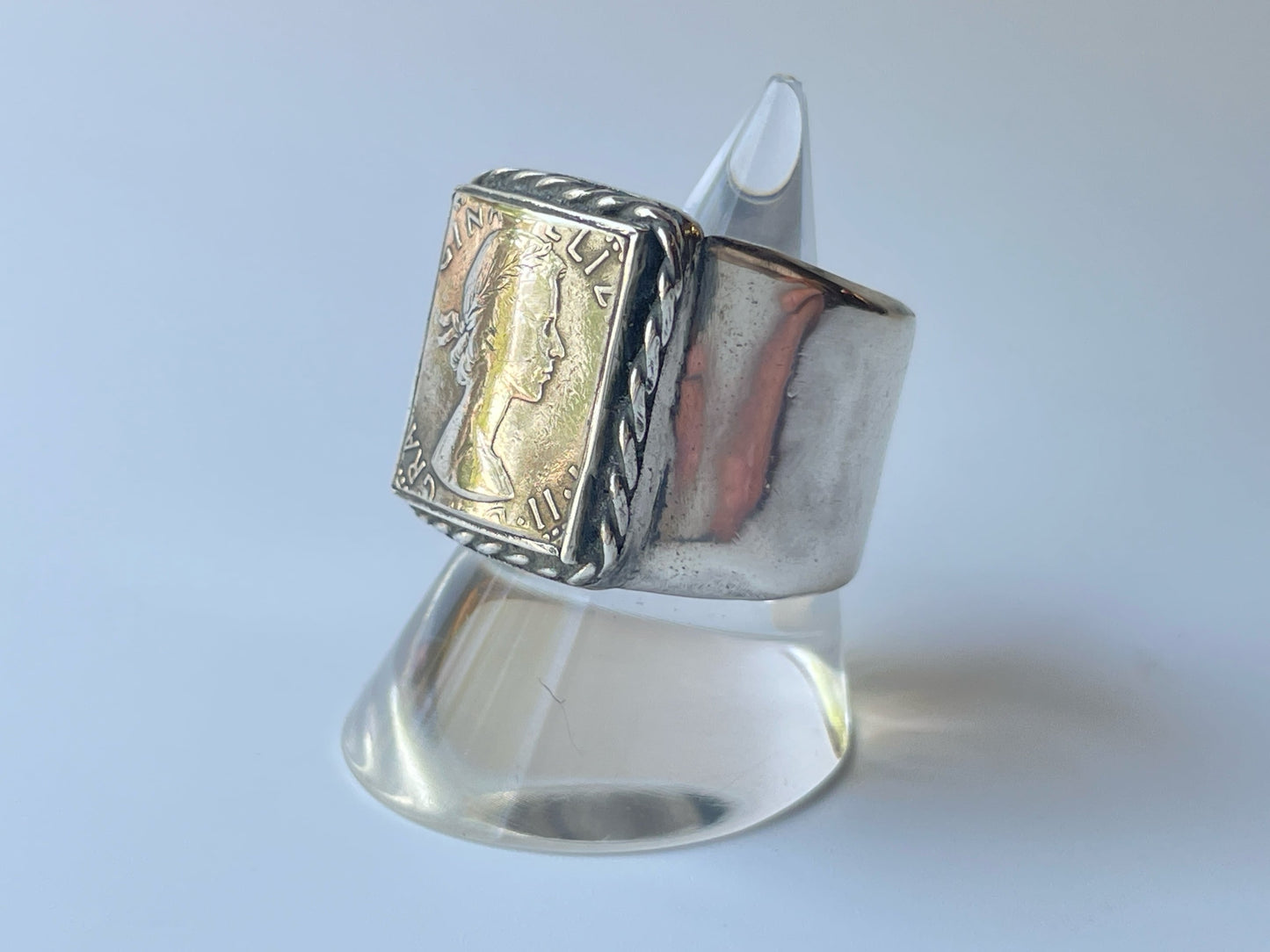 RI-0009/sixpence coin ring