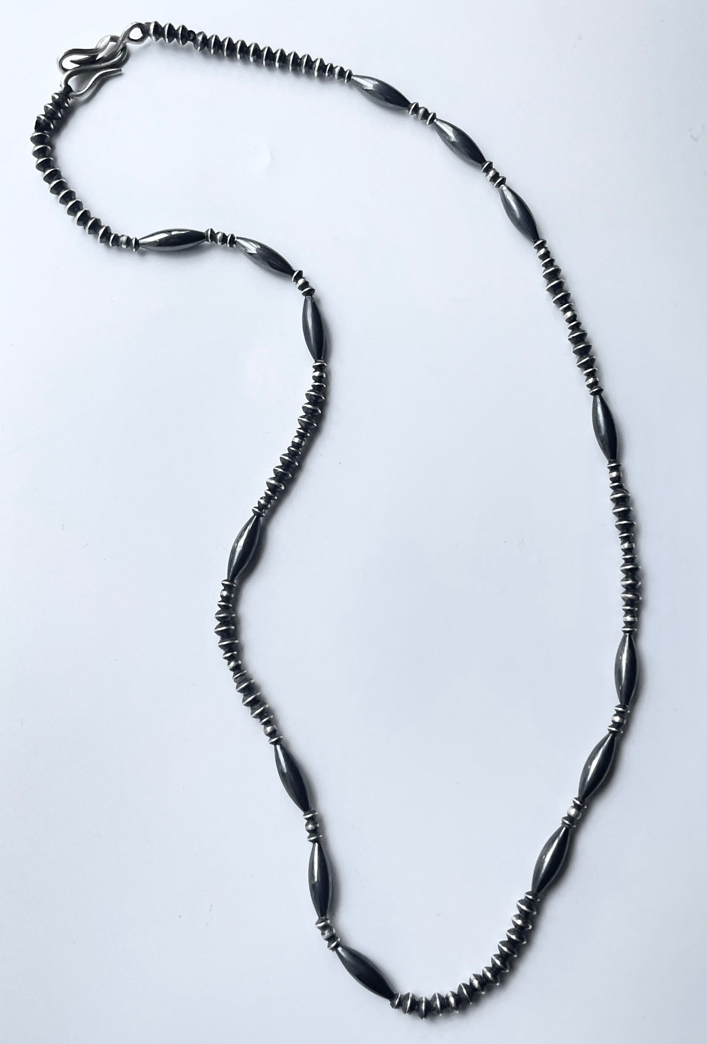 NE-0004-60/STAYTHAM original black perl necklace 60cm