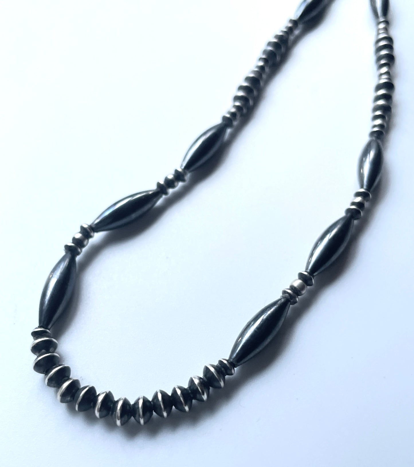 NE-0004-60/STAYTHAM original black perl necklace 60cm