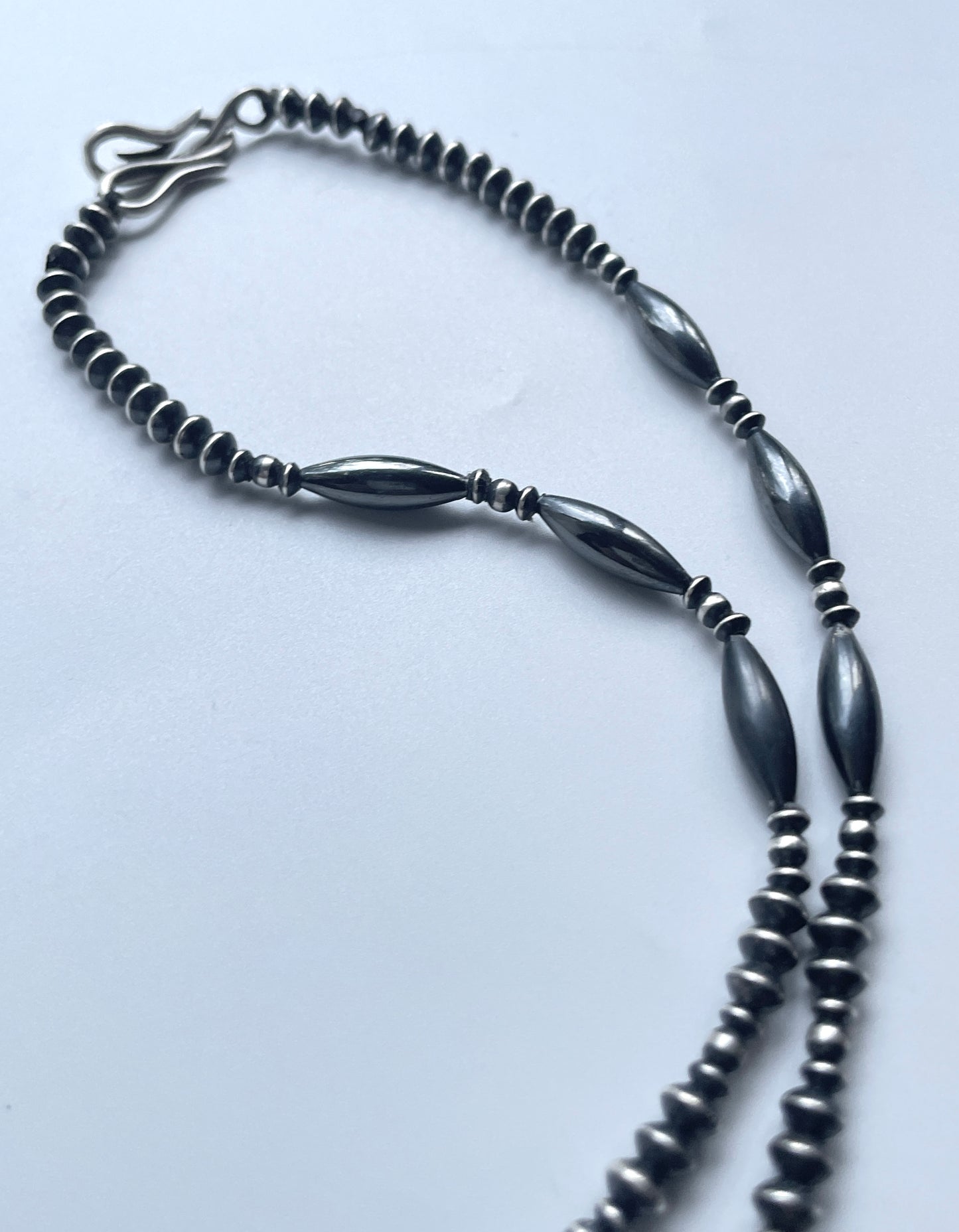 NE-0004-60/STAYTHAM original black perl necklace 60cm