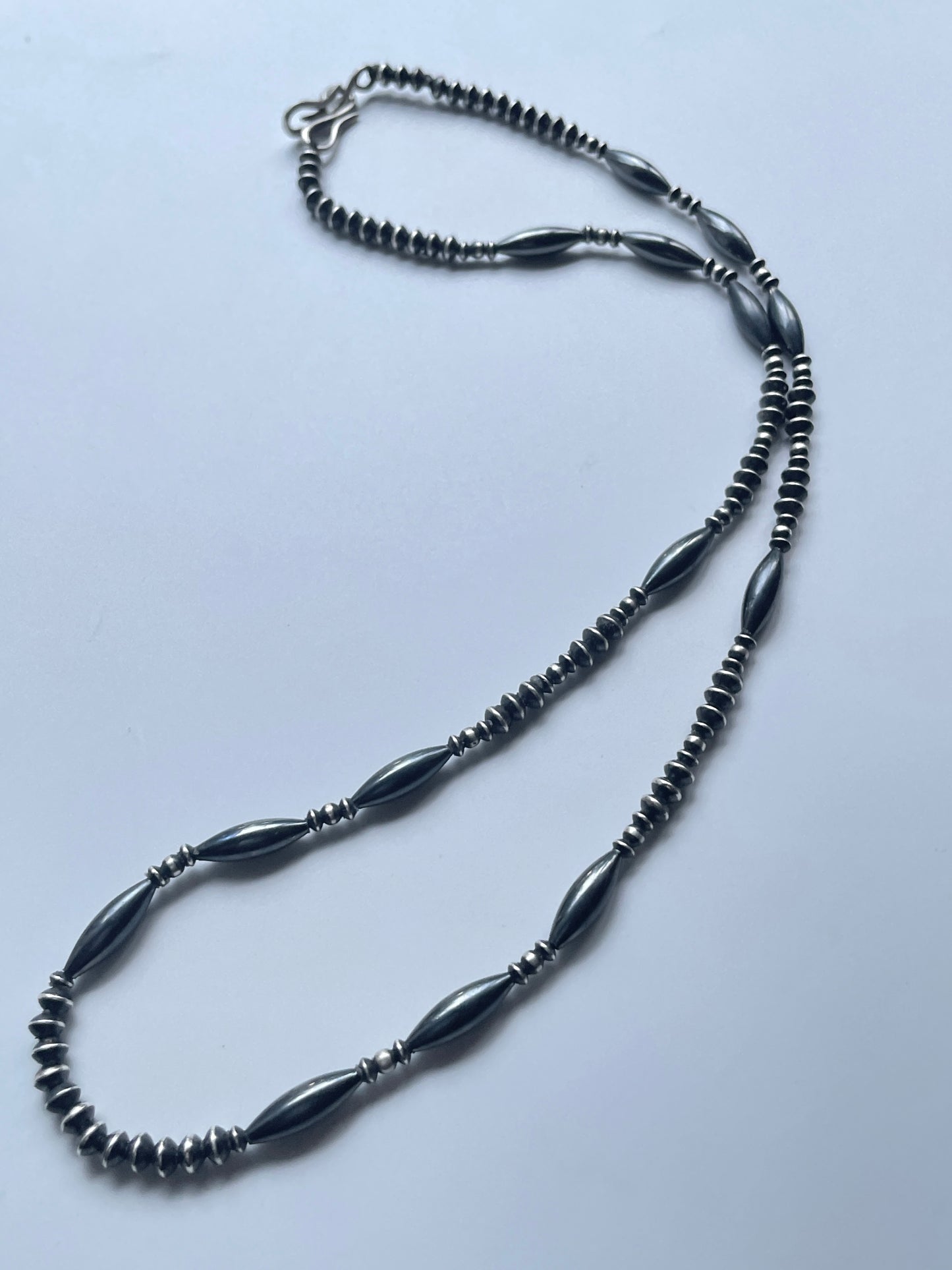NE-0004-60/STAYTHAM original black perl necklace 60cm